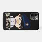 "NEE DONUTS, GEEN DIENST" grappige politieagent Case-Mate iPhone Case (Achterkant (horizontaal))