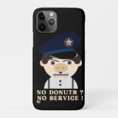 "NEE DONUTS, GEEN DIENST" grappige politieagent Case-Mate iPhone Case (Achterkant)