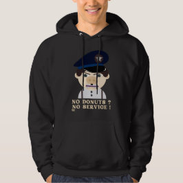 "NEE DONUTS, GEEN DIENST" grappige politieagent Hoodie