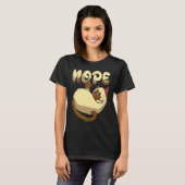 Nee Duim Wissende Kat T-shirt (Voorkant volledig)