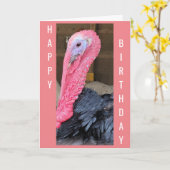 NEE **FOWL PLAY HIER** NET HAPPY BIRTHDAY WISHT KAART (Gele Bloem)