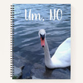 Nee Funny Swan Notitieboek (Voorkant)