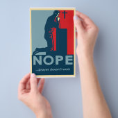 NEE...Gebed Werkt Niet - Atheïstische folder (Hand)