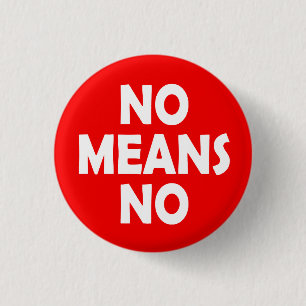 Nee, geen feministe ronde button 3,2 cm