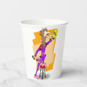 Nee, geen hooidrama de lama! 1 papieren bekers (Achterkant)