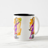 Nee, geen hooidrama de lama! 1 tweekleurige koffiemok (Voorkant rechts)