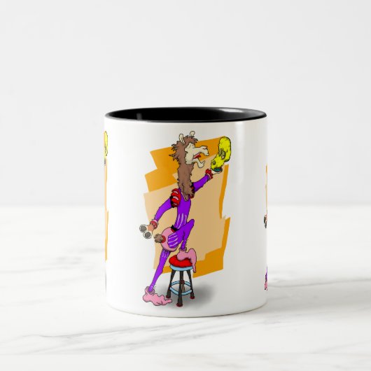 Nee, geen hooidrama de lama! 1 tweekleurige koffiemok (Center)