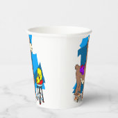 Nee, geen hooidrama de lama! 2 papieren bekers (Rechts)