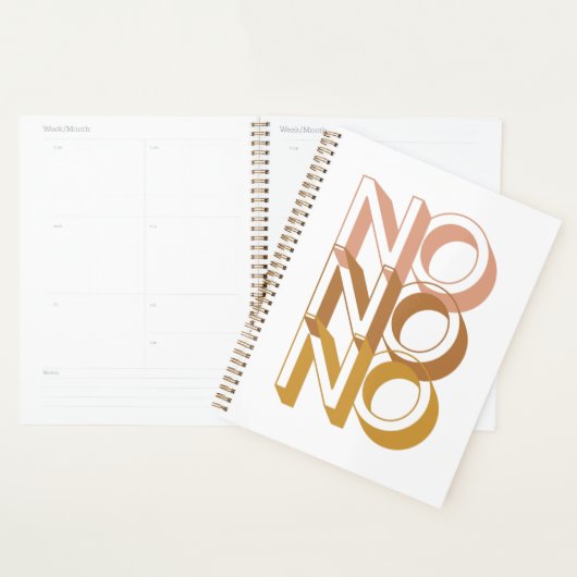 Nee Geen Typografie Planner (Display)