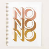 Nee Geen Typografie Planner (Voorkant)