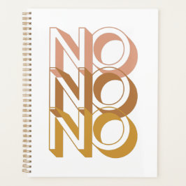 Nee Geen Typografie Planner