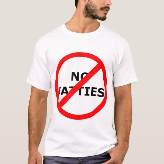Nee, geen vetes. t-shirt (Voorkant)