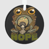 Nee. Grumpy Toad Ornament (achterkant)