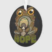 Nee. Grumpy Toad Ornament (voorkant)