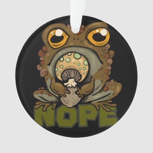 Nee. Grumpy Toad Ornament (voorkant)