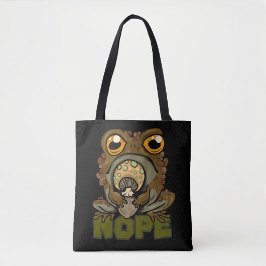 Nee. Grumpy Toad Tote Bag (Voorkant)