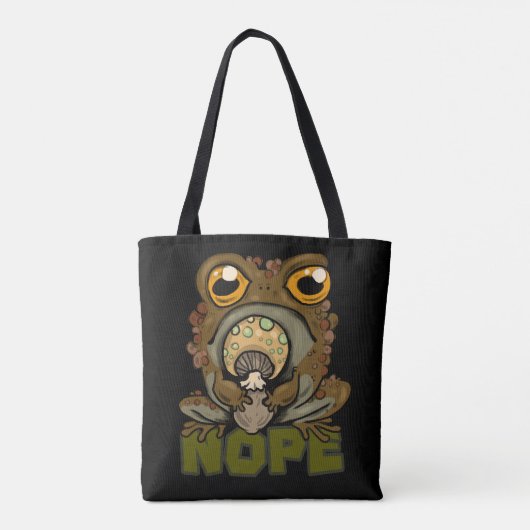 Nee. Grumpy Toad Tote Bag (Achterkant)
