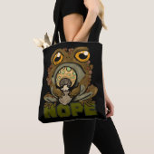 Nee. Grumpy Toad Tote Bag (Dichtbij)