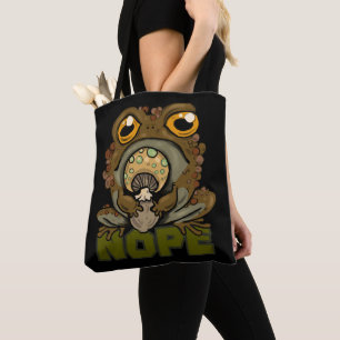 Nee. Grumpy Toad Tote Bag