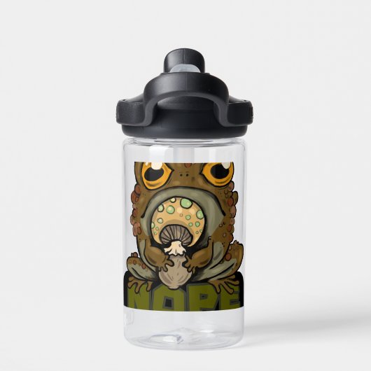 Nee. Grumpy Toad Waterfles (Achterkant)