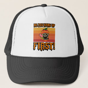 Nee, hang jij eerst op Grappige Ghostface-telefoon Trucker Pet
