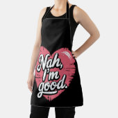 Nee, het gaat goed Anti Valentijnsdag Grappig Alle Schort (Insitu)