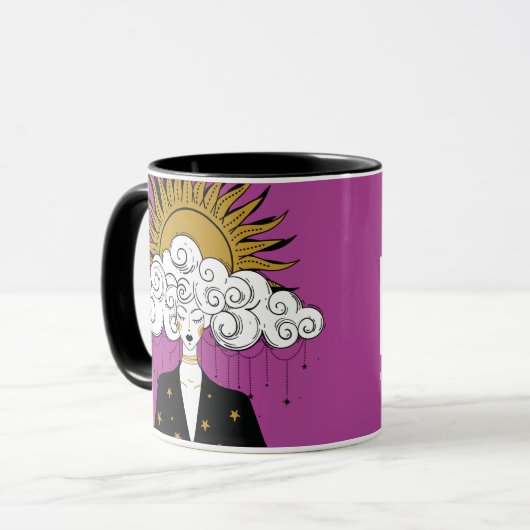 Nee, het is een volledige zin. Mok (Voorkant links)