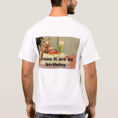 nee het is mijn verjaardag t-shirt (Achterkant)