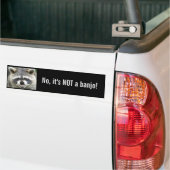 Nee, het is NIET een banjo. Bumpersticker (Op Truck)
