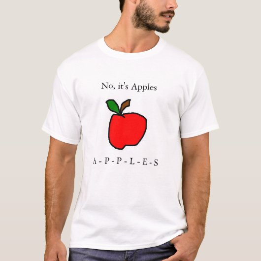 Nee, het zijn appels t-shirt (Voorkant)