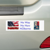 Nee, hoe NObama Bumpersticker (Op auto)