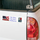 Nee, hoe NObama Bumpersticker (Op Truck)