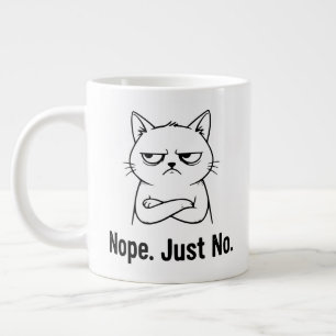 Nee hoor, gewoon nee Kat – Grappige koffiekop voor Grote Koffiekop