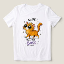Nee hoor, nog steeds de baas Kat T-shirt