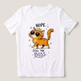Nee hoor, nog steeds de baas Kat T-shirt
