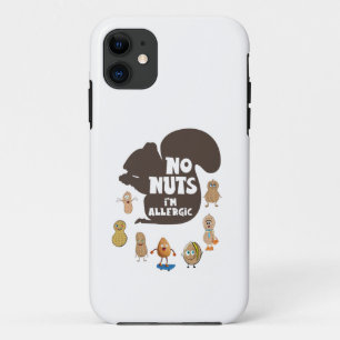 Nee, ik ben allergisch pinda Allergy Bewustheid Case-Mate iPhone Case