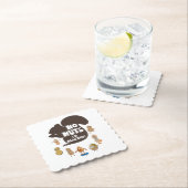 Nee, ik ben allergisch pinda Allergy Bewustheid Kartonnen Onderzetters (Insitu)