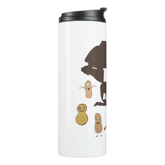 Nee, ik ben allergisch pinda Allergy Bewustheid Thermosbeker (Gedraaid links)