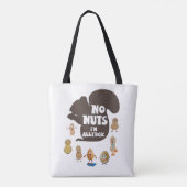 Nee, ik ben allergisch pinda Allergy Bewustheid Tote Bag (Achterkant)