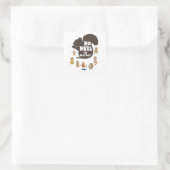 Nee, ik ben allergisch pinda Allergy Bewustheid Vierkante Sticker (Tas)