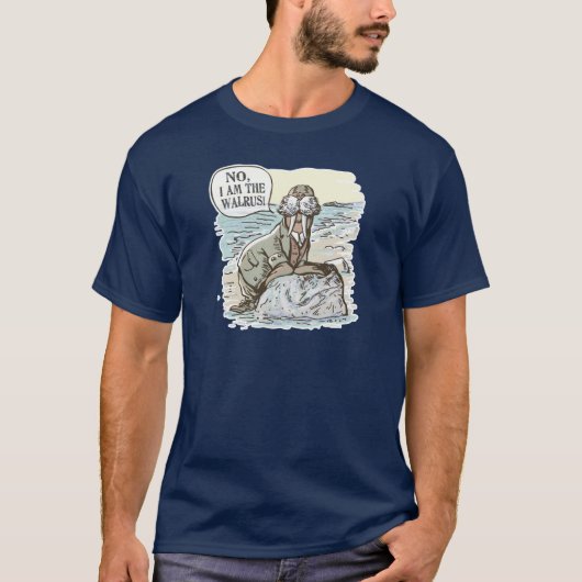 Nee, ik ben de Walrus van Mudge Studios T-shirt (Voorkant)