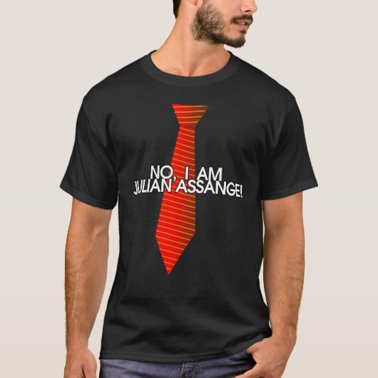 Nee, ik ben Julian Assange T-shirt (Voorkant)
