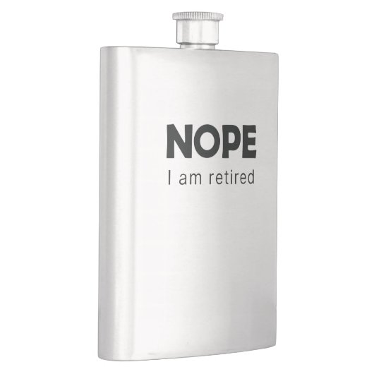 Nee, ik ben met pensioen. flacon (Rechts)