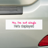 Nee, ik ben niet alleenstaand, hij is ingezet bumpersticker (Op auto)