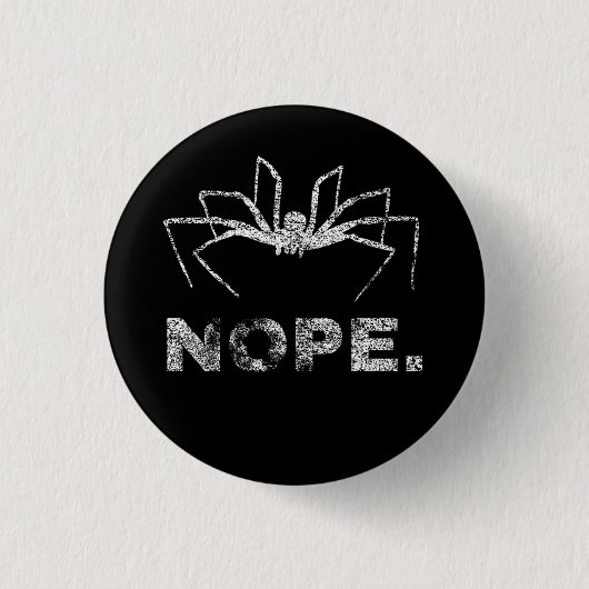 Nee. Ik haat Spiders Ronde Button 3,2 Cm (Voorkant)