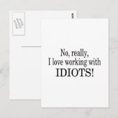 Nee, ik hou echt van werken met dioten briefkaart (Voorkant / Achterkant)