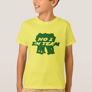 Nee, ik in het T-shirt van Team Kind