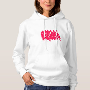 Nee ik in het T-shirt van Team Women's Soccer