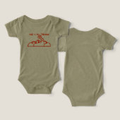 Nee, ik in Team 2 Baby's Outfit (Ontwerp Voorkant & Achterkant)