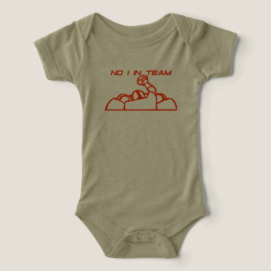 Nee, ik in Team 2 Baby's Outfit (Design voorkant)
